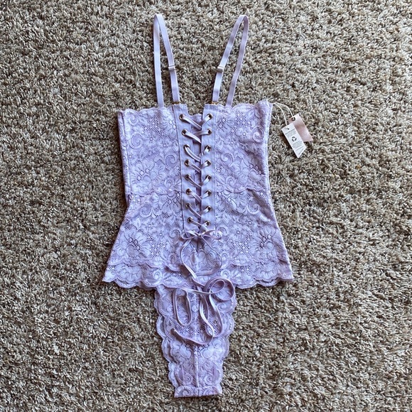 We Are HAH Other - We Are HAH “Spinster” Reversible Lace Bodysuit